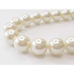 プラスティックパール　12ｍｍ　キスカカラー 38cm　38cm (32ヶ)｜beadsshopj4