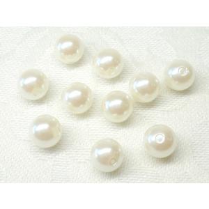 片穴 プラ パール 6mm ライト キスカ 10ヶ ビーズ アンド パーツ アクセサリー ハンドメイド イヤリング ピアス 用 ショップ Ｊ４｜beadsshopj4