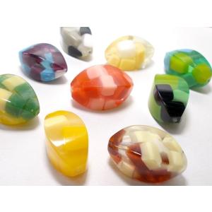 ゼリービーズ　ラグビー　30×16mm