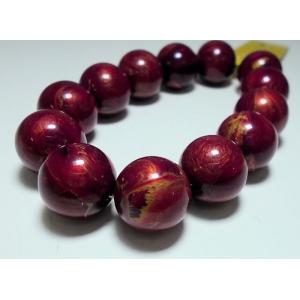 レッドパープルマーブル１６ＭＭ（１３ヶ）｜beadsshopj4