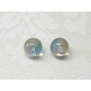 （トワイライトカラー）シャボンビーズ　片穴１０ＭＭ（２ケ）
