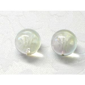 シャボンビーズ  片穴１４ＭＭ（２ケ）｜beadsshopj4