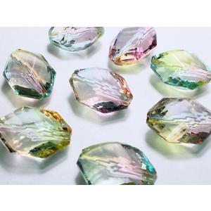シャボンビーズ15×22ＭＭ（8ヶ）斜めカット｜beadsshopj4