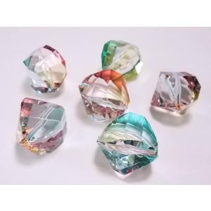 シャボンビーズ 20×15mm（6ヶ）ひねり｜beadsshopj4
