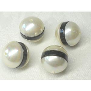 サンドウィッチ ビーズ １４ＭＭ ４ヶ アンド パーツ アクリル ハンドメイド アクセサリー プラ｜beadsshopj4