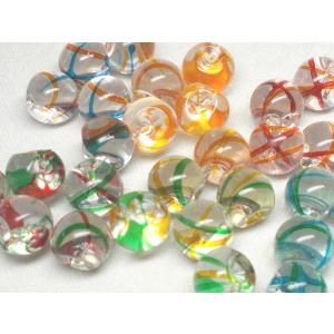 ライン トルネード スズ マル １０ＭＭ ５ヶ アクリル ビーズ アンド パーツ 鈴 丸 クリスタル｜beadsshopj4