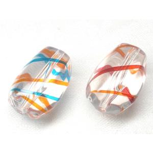 ライン トルネード 変形 ナツメ ２ヶ １５Ｘ２１ＭＭ ビーズ アンド パーツ アクリル ハンドメイド｜beadsshopj4