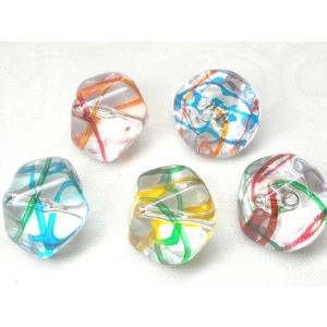 ライン トルネード 岩オニ AC-9072 ２ヶ １７Ｘ１４ＭＭ ビーズ アンド パーツ アクリル ハンドメイド｜beadsshopj4