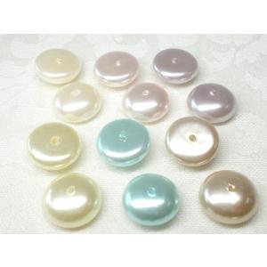 もち型 バンズビーズ パール ５Ｘ１２ＭＭ (６ヶ）｜beadsshopj4
