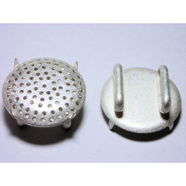 日本製 シャワー台 帯留め金具 24mm １ケ 帯留 帯留め メタルパーツ ビーズアンドパーツ 透か...