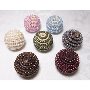 スパイラル　２２ｍｍ（１ケ）｜beadsshopj4