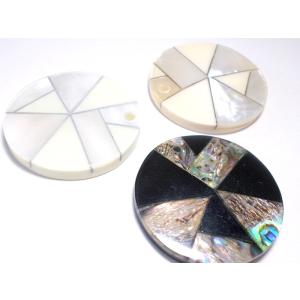 シェルトップパーツ　ポリ＆シェル　46mm(厚み6mm　ホール3.8mm)