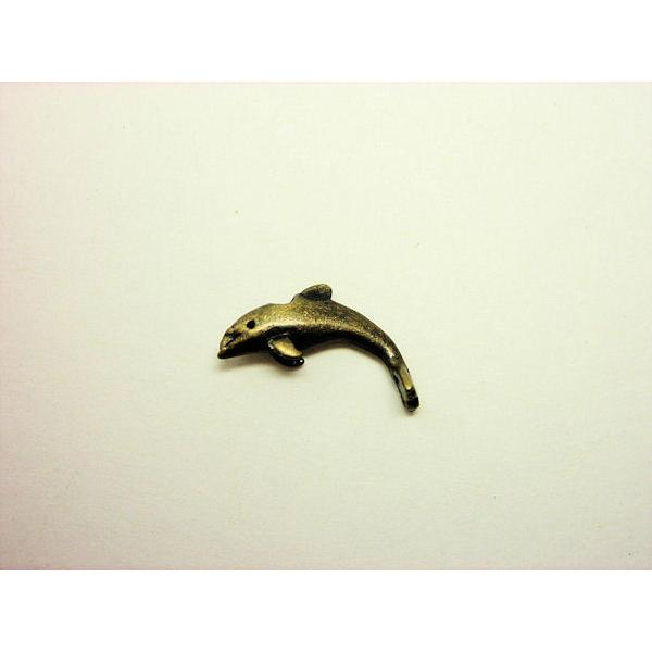 チャーム　イルカ　7×5mm　通し穴　1ヶ