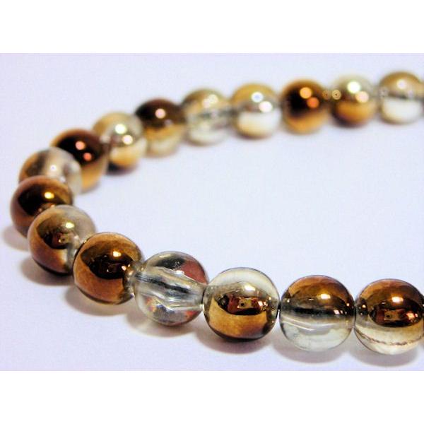 ラウンドキャルビーズ　6mm　35ヶ
