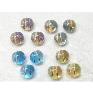 ６ＭＭ スズマル ツートン カラー ビーズ 12ヶ アクリル アンド パーツ アクセサリー ハンドメイド｜beadsshopj4