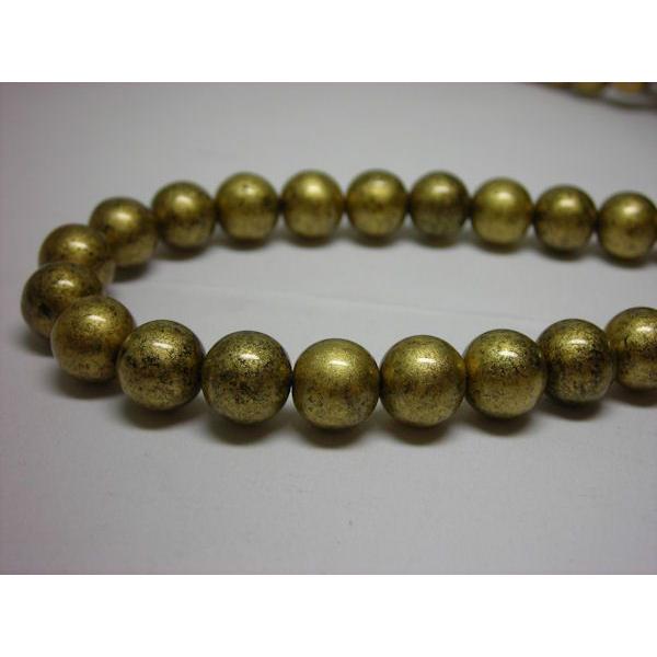アクリルビーズ　金雲色　８ｍｍ　25ヶ