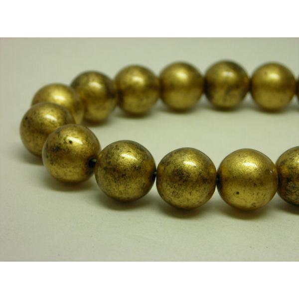 アクリルビーズ　金雲色　10mm 　20ヶ