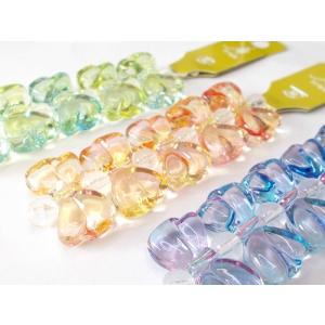 ヴィトライユ ビーズ （サマー） リボン 16x30mm ６ヶ｜beadsshopj4