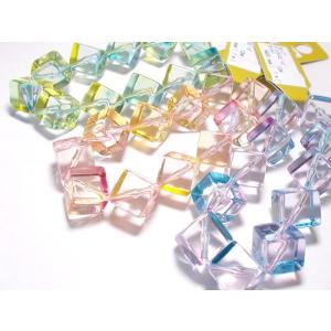 ヴィトライユ ビーズ （サマー） キューブ (S) 12X12MM （８ヶ）｜beadsshopj4