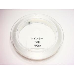 ツイスター　フロロカーボン高級テグス　100m巻6号(0.405mm)｜beadsshopj4