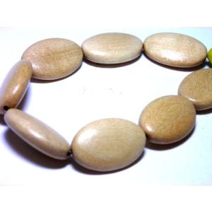 ナチュラルウッド 平ナツメ　15×23mm 8ヶ｜beadsshopj4