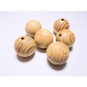 ゼブラウッドビーズ　18mm　(6ヶ)