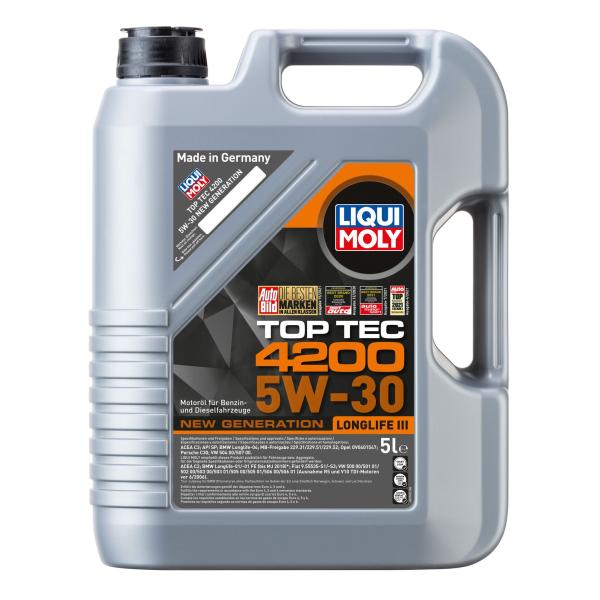 LIQUI MOLY リキモリ トップテック4200　5W30　 5リットル入