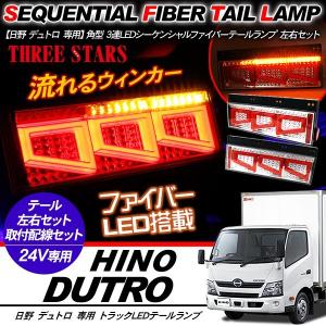 17スーパーグレート シーケンシャル ファイバー LED テールランプ 左右