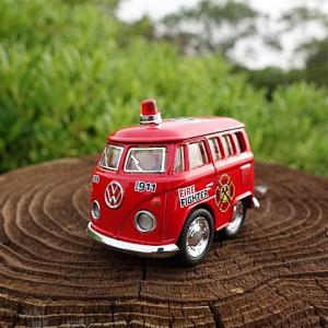 ミニカー ワーゲンバス ビートル プルバック クラシック 2トーンカラー