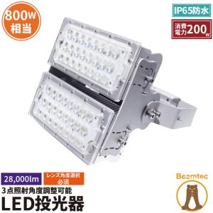 LED投光器 200W 投光器 LED 屋外 看板 駐車場 倉庫 工場 作業灯 防犯灯 LED高天井 照明器具 LEP200 ビームテック｜beamtec-forbusiness