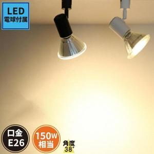 LEDビーム球付き 配線ダクトレール用 スポットライト ダクトレール スポットライト LED ビーム球 E26RAIL-AK-LDR17 黒 E26RAIL-AW-LDR17 白