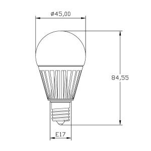 LED 電球 E17 ミニクリプトン球 ミニク...の詳細画像1