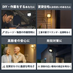 LED投光器 電球色 昼光色 黒 白 10W ...の詳細画像5