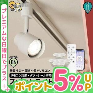 4個セット ダクトレール スポットライト 照明 ライト レールライト E11 LED電球付き 50W 相当 38度 調光 調色 TZE11-LDR5W2C4R ビームテック｜beamtec