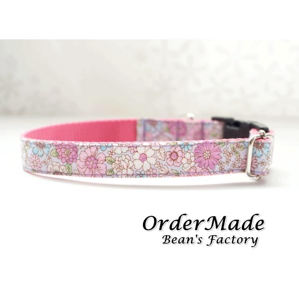 犬用首輪／ハーネス  フィオーレ （１０mm／１５mm／２０mm）  オーダーメイド品  子犬  小...