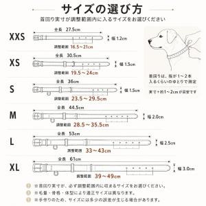 名入れ無料 本革 犬用首輪 XS〜XLサイズ対...の詳細画像5