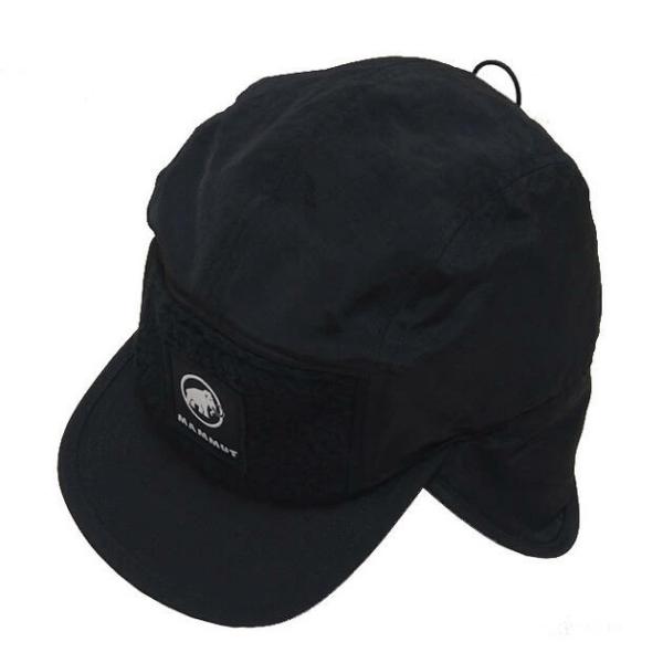 Mammut マムート フリースキャップ ブラック 黒 Fleece Cap イヤーフラップ ボアフ...