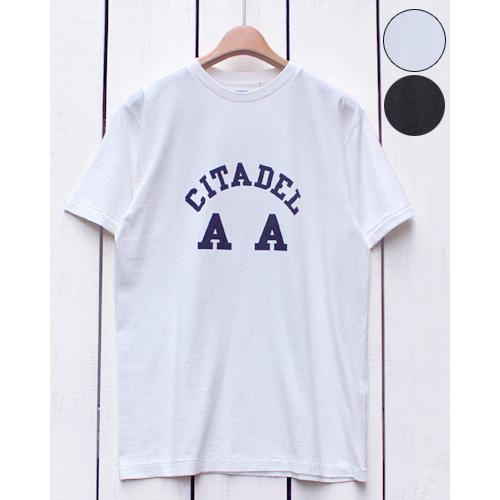 DUBBLE WORKS ダブルワークス プリントTシャツ CITADEL AA オフホワイト スミ...