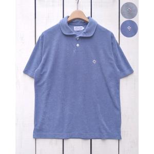 Arvor Maree アルボーマレー セーラーカラーパイルポロシャツ グレー ブルー men Sa...