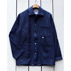 Big Bill ビックビル デニムワークコート ネイビー カバーオール ジャケット スナップボタン...