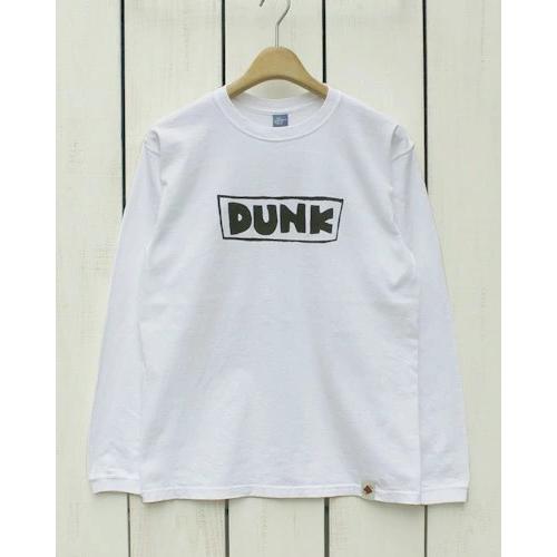 Bony Chops ボニーチョップス 長袖プリントTシャツ DUNK ホワイト 白 製品洗い Sp...