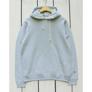 Champion チャンピオン プルパーカー オックスフォードグレー Pullover Hooded Sweat Ox Grey 070 アメリカ製｜beardstore