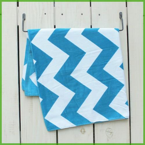 Carmel Towel Company カーメルタオル ビーチタオル コットン プリント シェブロ...