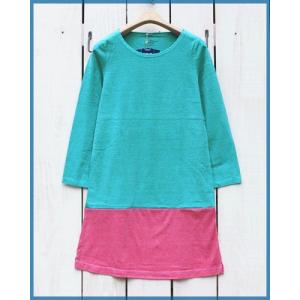 Good On  グッドオン ボートネック切替ワンピース エメラルド チェリー 製品染め 別注 L/S Boat Neck One Piece / Emerald Cherry Pigment Dye｜beardstore