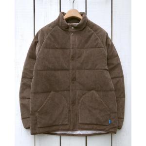 Good On グッドオン ニットコーデュロイポカポカジャケット ブラウン ピグメント染め Knit...