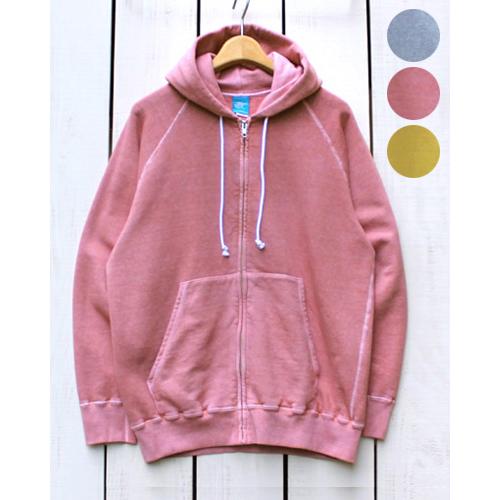 Good On グッドオン ラグランジップパーカー メタルグレー 製品洗い コーラル バナナ 製品染...