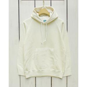 Good On グッドオン プルパーカー ラグランプルオーバーフードスウェット ナチュラル 製品染め Raglan Pullover Hood Sweat Natural Pigment｜beardstore