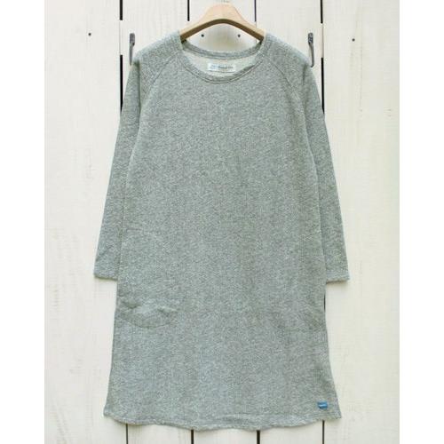 Good On グッドオン ラグランスウェットワンピース メタルグレー 杢 製品洗い Raglan ...