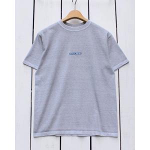 Good On グッドオン プリントTシャツ ダイモテープ アッシュ 製品染め Special Dymo Tape SS Tee Ash Pigment 別注カラー｜beardstore