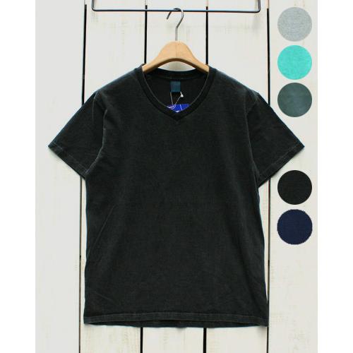 Good On グッドオン VネックTee メタルグレー 製品洗い ミント スレート ブラック ピグ...